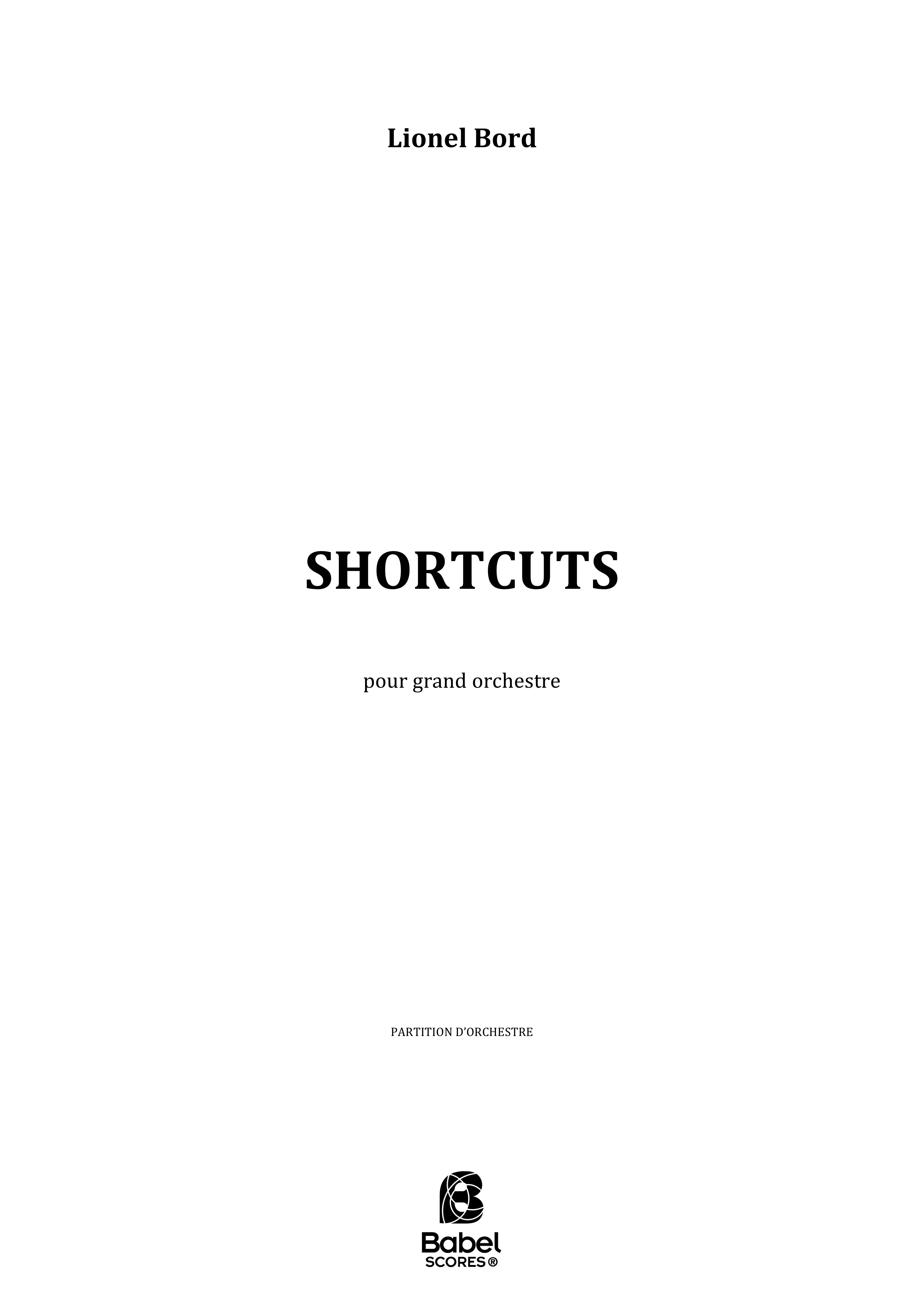 Shortcuts scoreA2 Babel z
